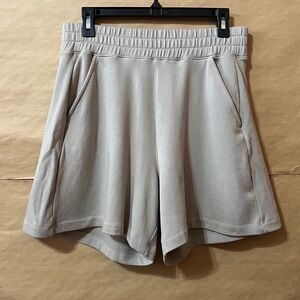 AYR | The TV Short Pima Cotton Modal High Rise Pull-On Shorts Shroom Size M